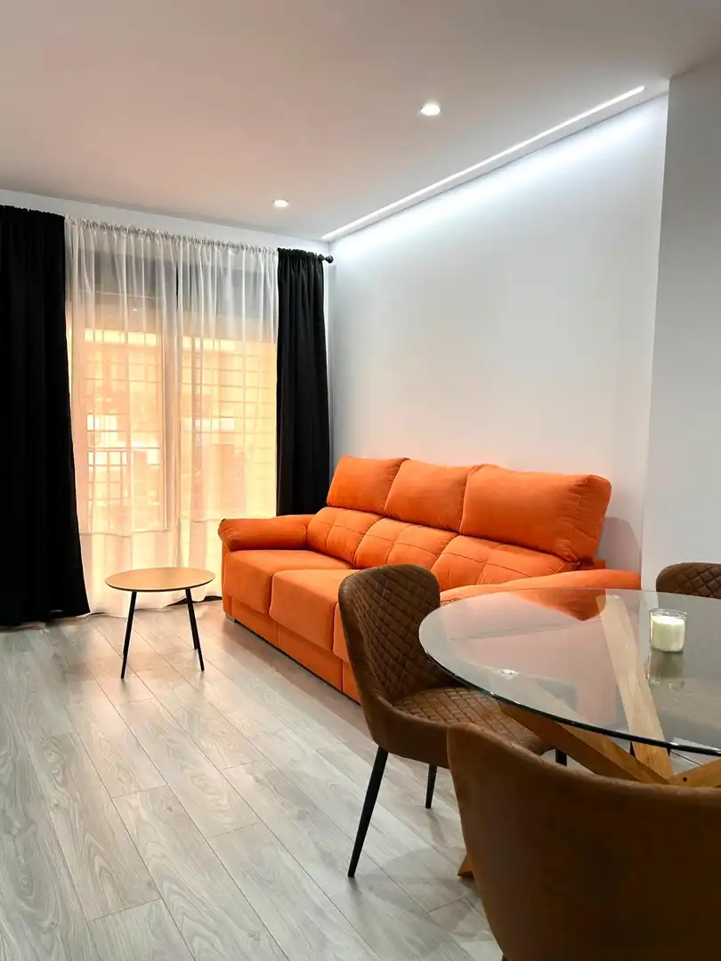 Living room of Study for rent in Murcia  with Air Conditioner, Terrace and Furnished