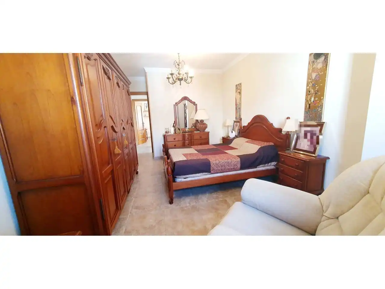 Habitación de Casa adosada en venta en Roquetas de Mar con Aire acondicionado, Calefacción y Jardín privado