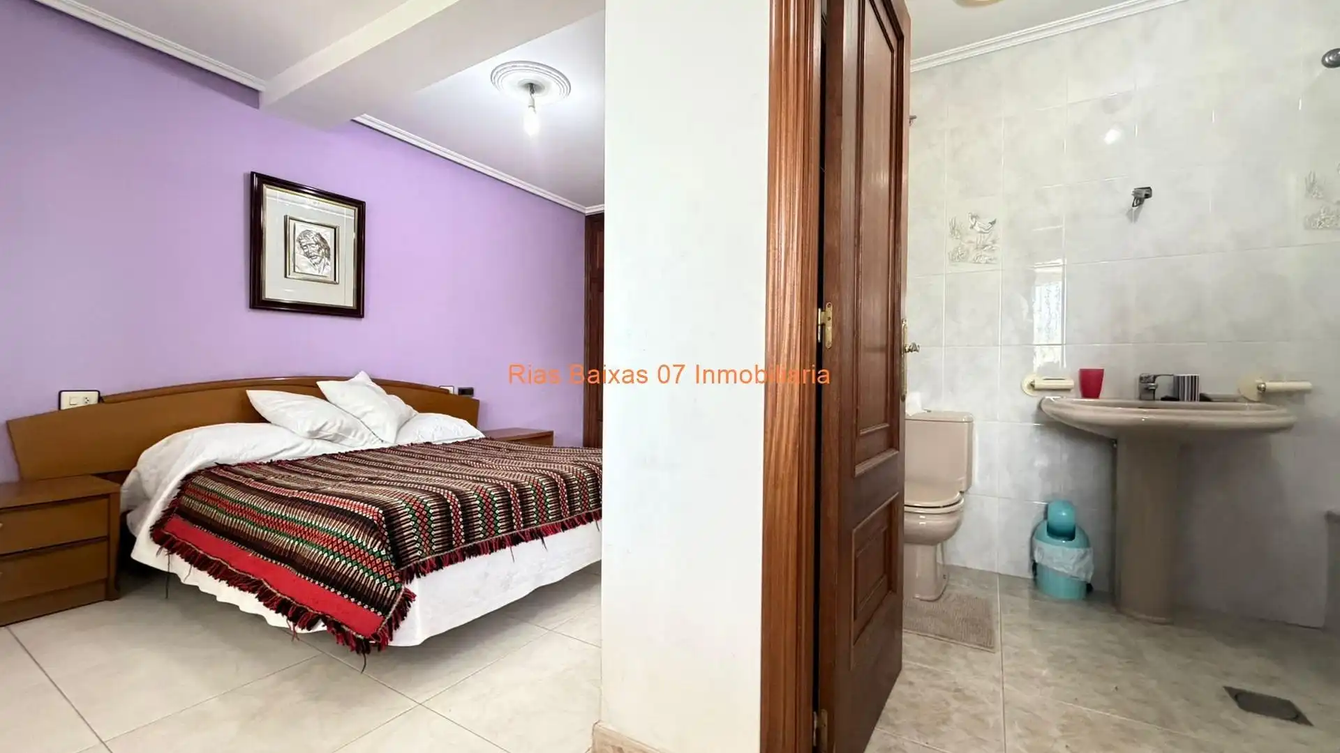 Bedroom of Flat for sale in Cortegada  with Heating, Terrace and Furnished