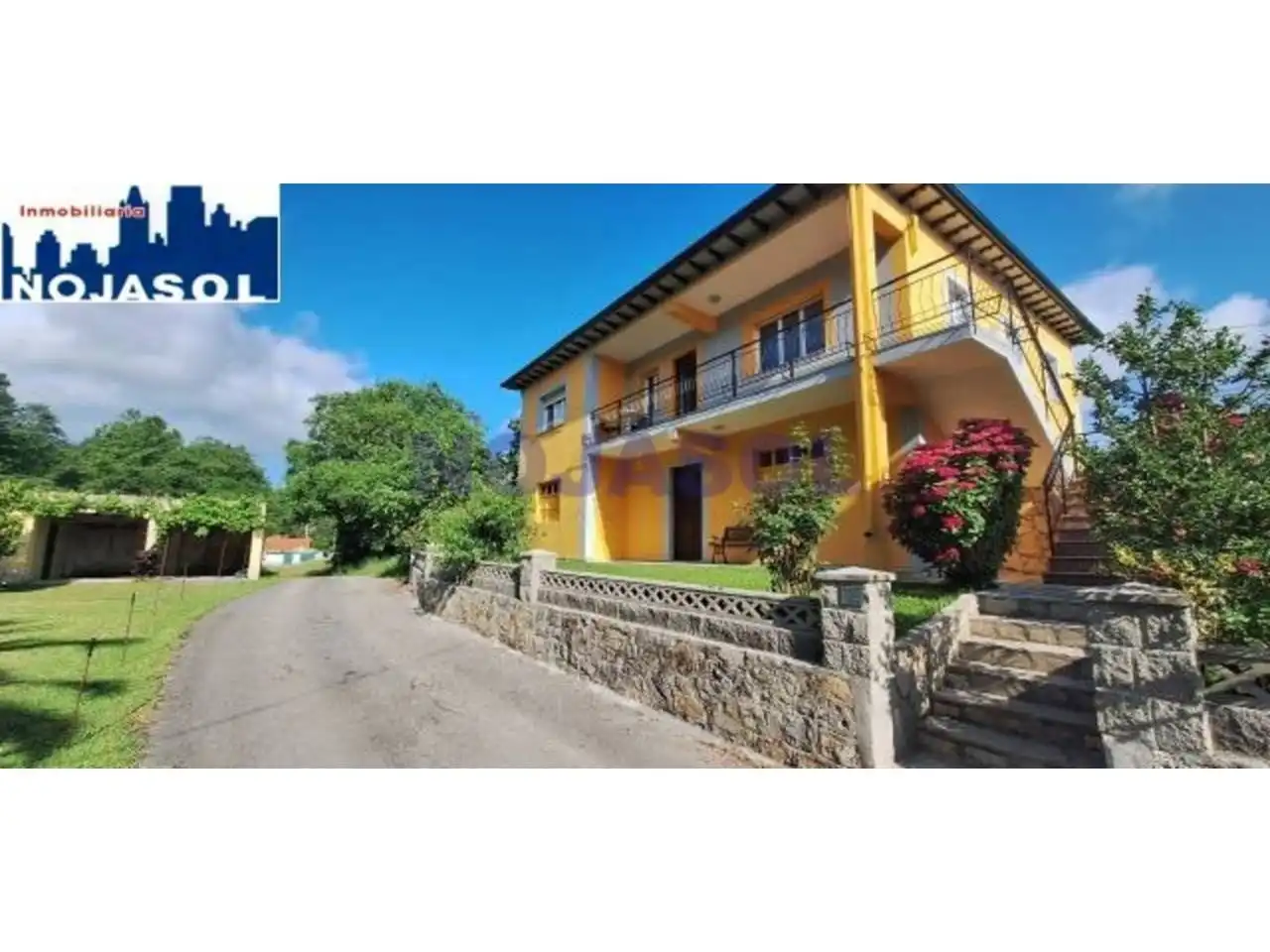 Außenansicht von Haus oder Chalet zur Miete in Hazas de Cesto mit Heizung, Privatgarten und Parkett