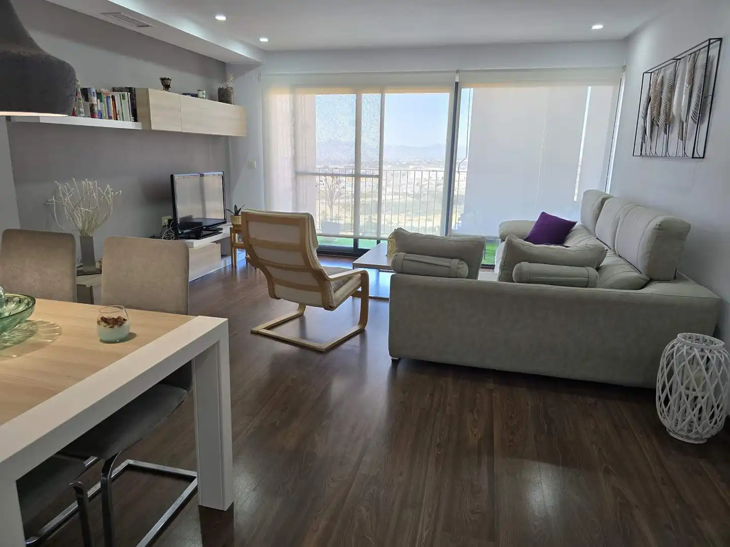 Sala de estar de Piso en venta en Crevillent con Aire acondicionado, Parquet y Terraza