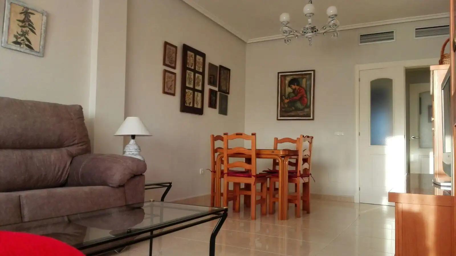 Comedor de Piso de alquiler en Roquetas de Mar con Aire acondicionado, Calefacción y Terraza