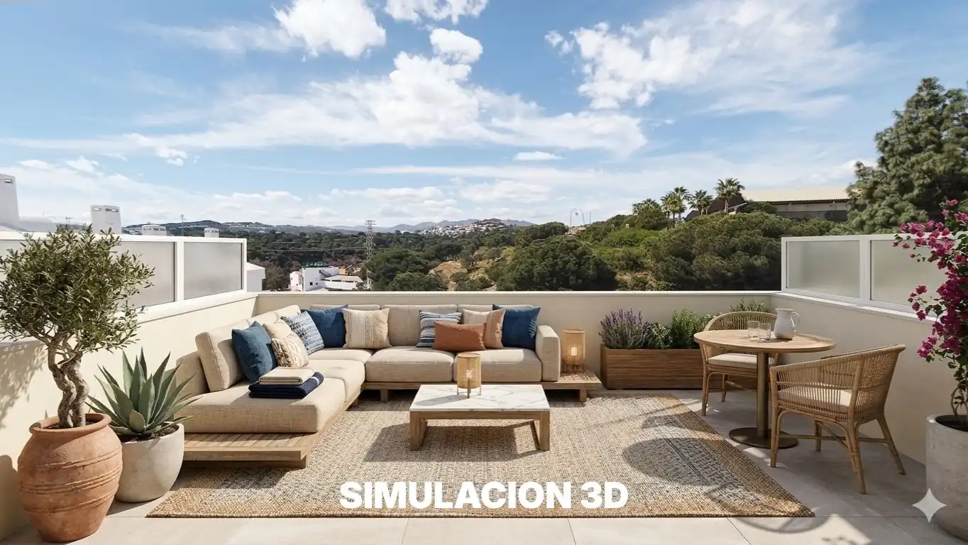 Terrace of Detached homes for sale in Mijas  with Community pool