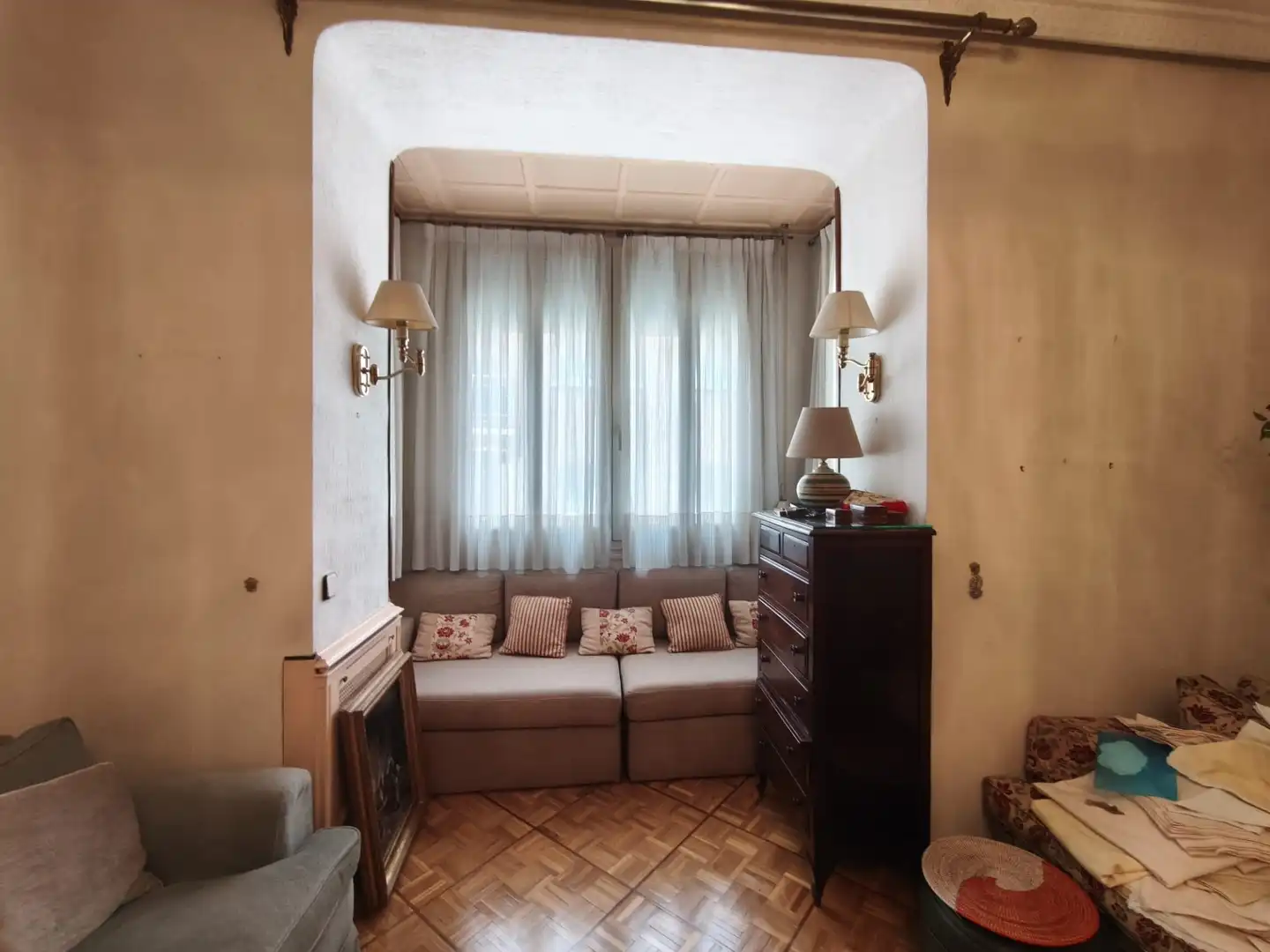 Sala de estar de Piso en venta en Madrid con Balcón y Alarma