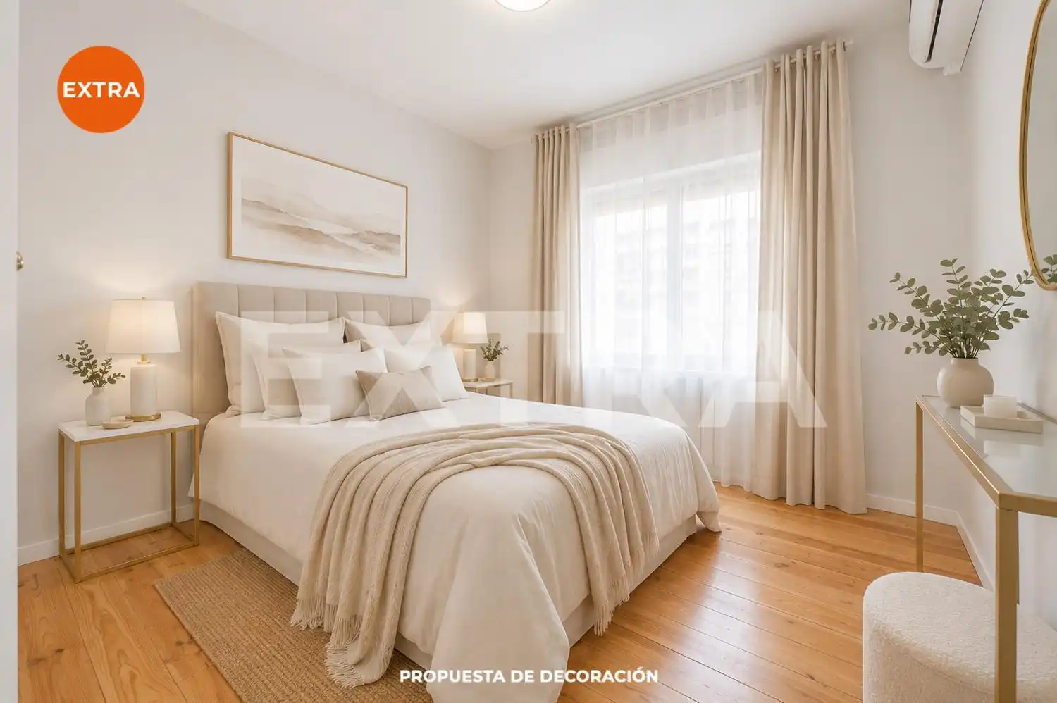 Bedroom of Flat for sale in Madrid  with Air Conditioner, Heating and Terrace