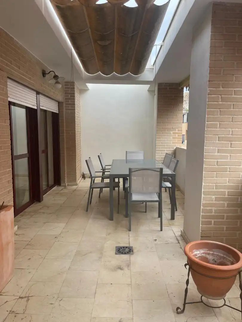 Terrace of Attic for rent in Alicante / Alacant  with Air Conditioner, Terrace and Furnished