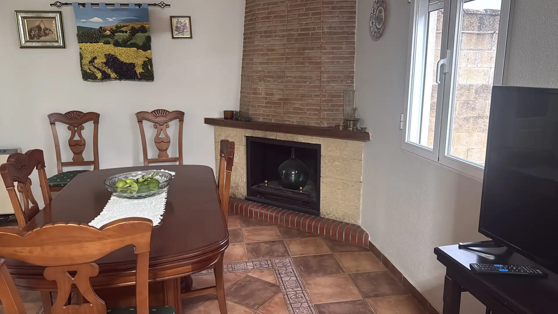 Dining room of Houses for rent in Baeza  with Air Conditioner, Private garden and Terrace