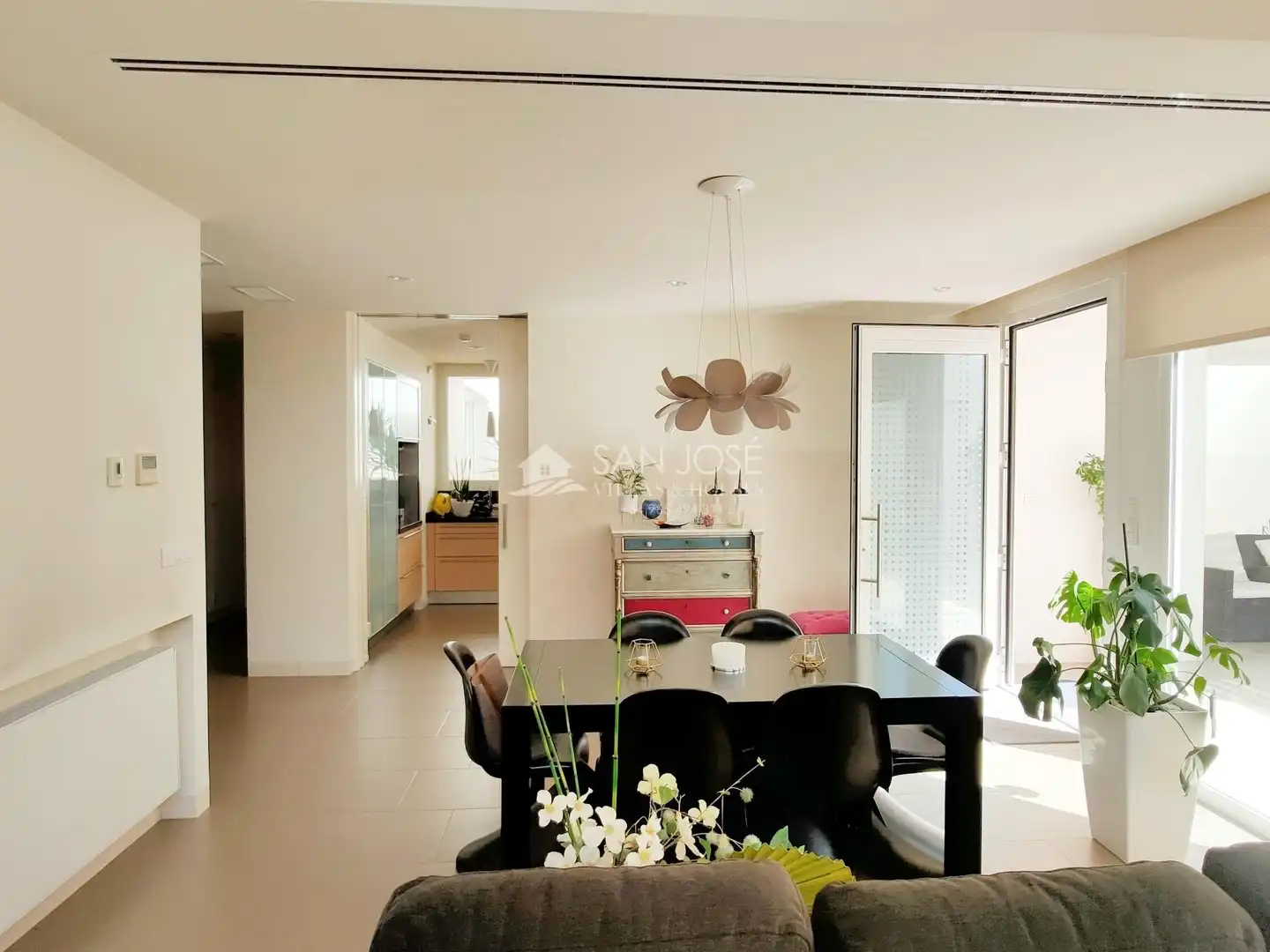 Dining room of Houses for sale in Aspe  with Air Conditioner, Heating and Private garden