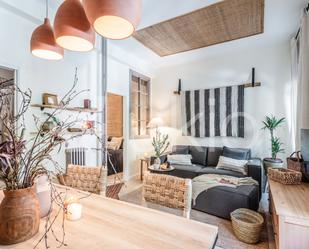 Living room of Apartment to rent in  Madrid Capital  with Air Conditioner, Heating and Parquet flooring