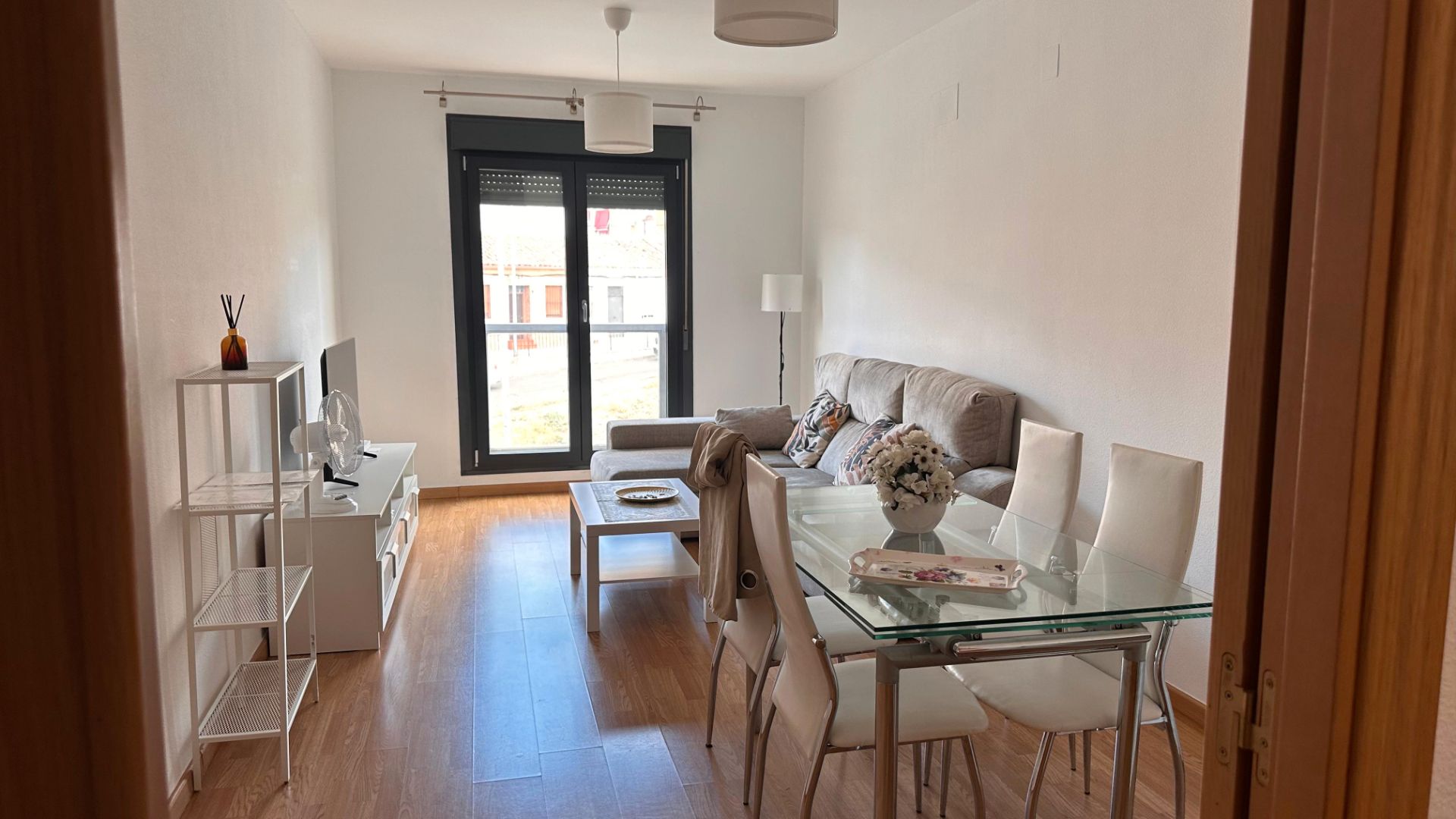 Sala d'estar de Pis en venda en Badajoz Capital amb Aire condicionat, Calefacció i Parquet