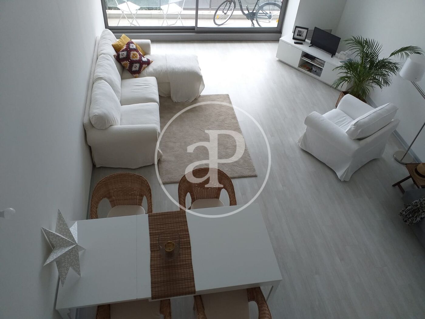 Sala d'estar de Loft de lloguer en Xirivella amb Aire condicionat, Calefacció i Moblat