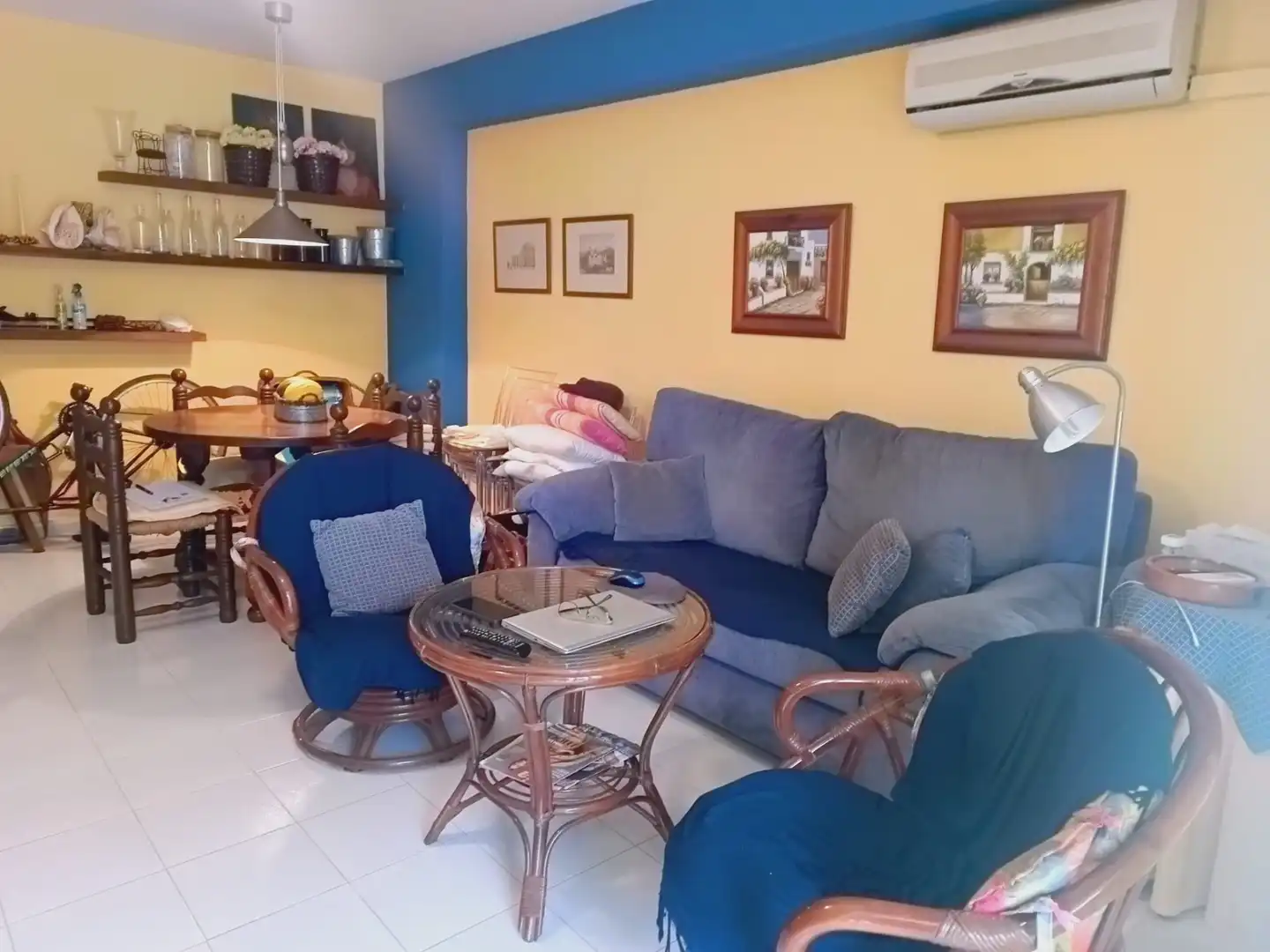 Wohnzimmer von Wohnungen zum Verkauf in La Manga del Mar Menor mit Terrasse, Möbliert und Ofen