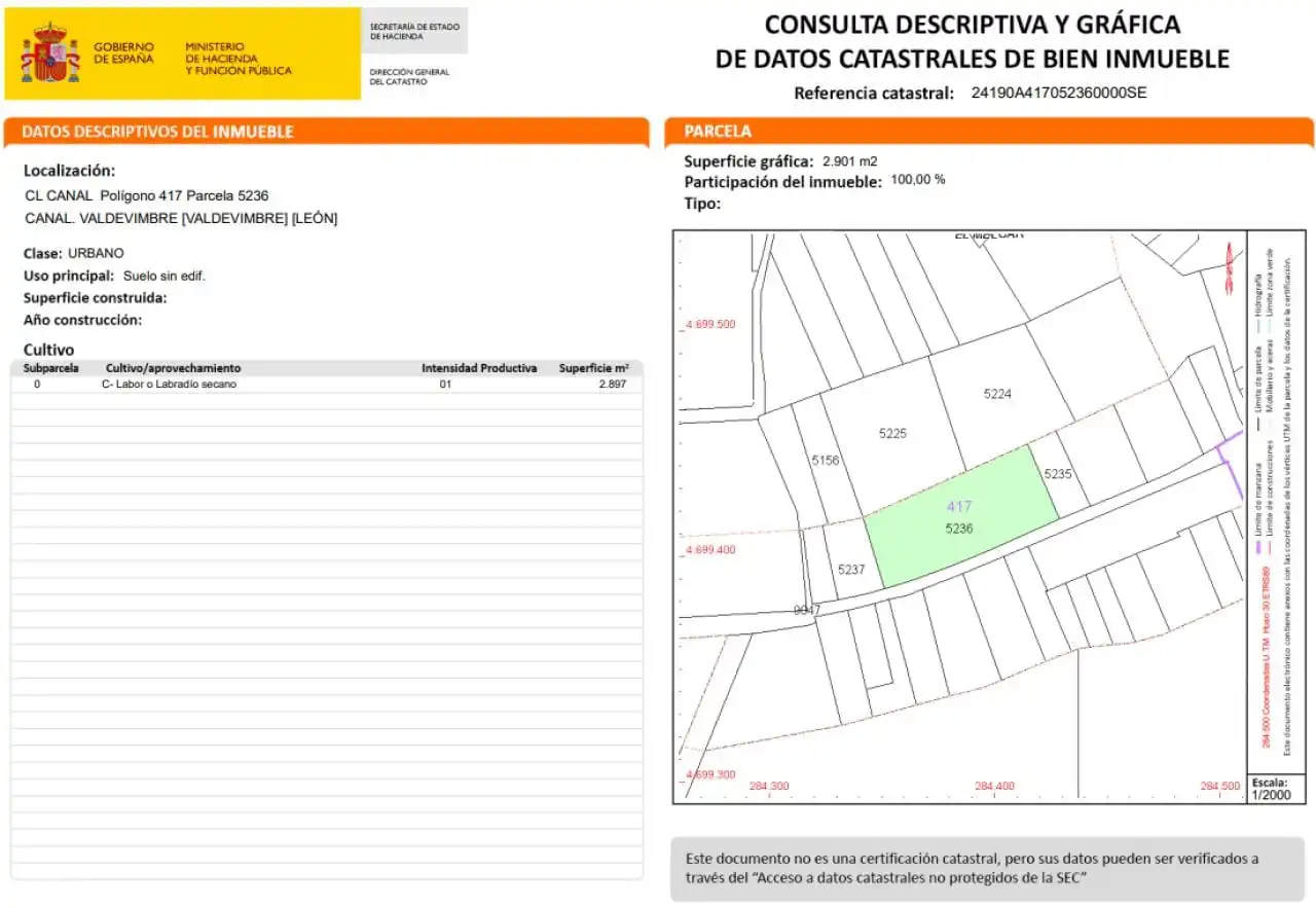 Residencial en venta en Valdevimbre