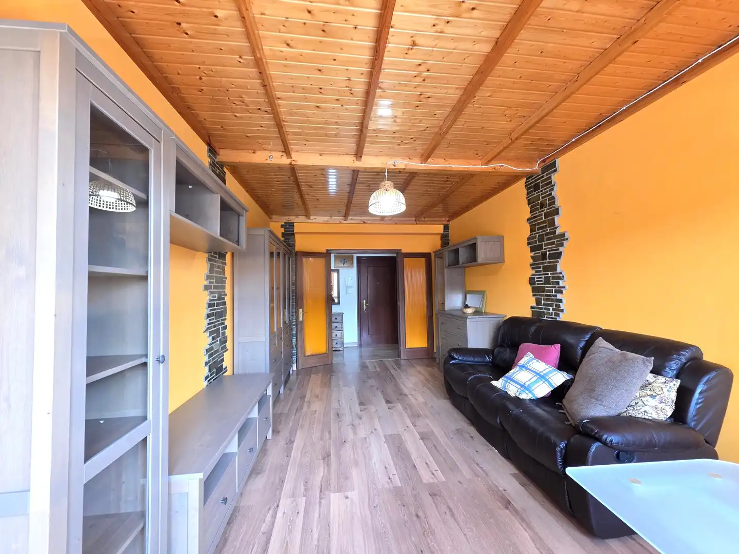 Living room of Flat for rent in Siero  with Heating, Storage room and Furnished