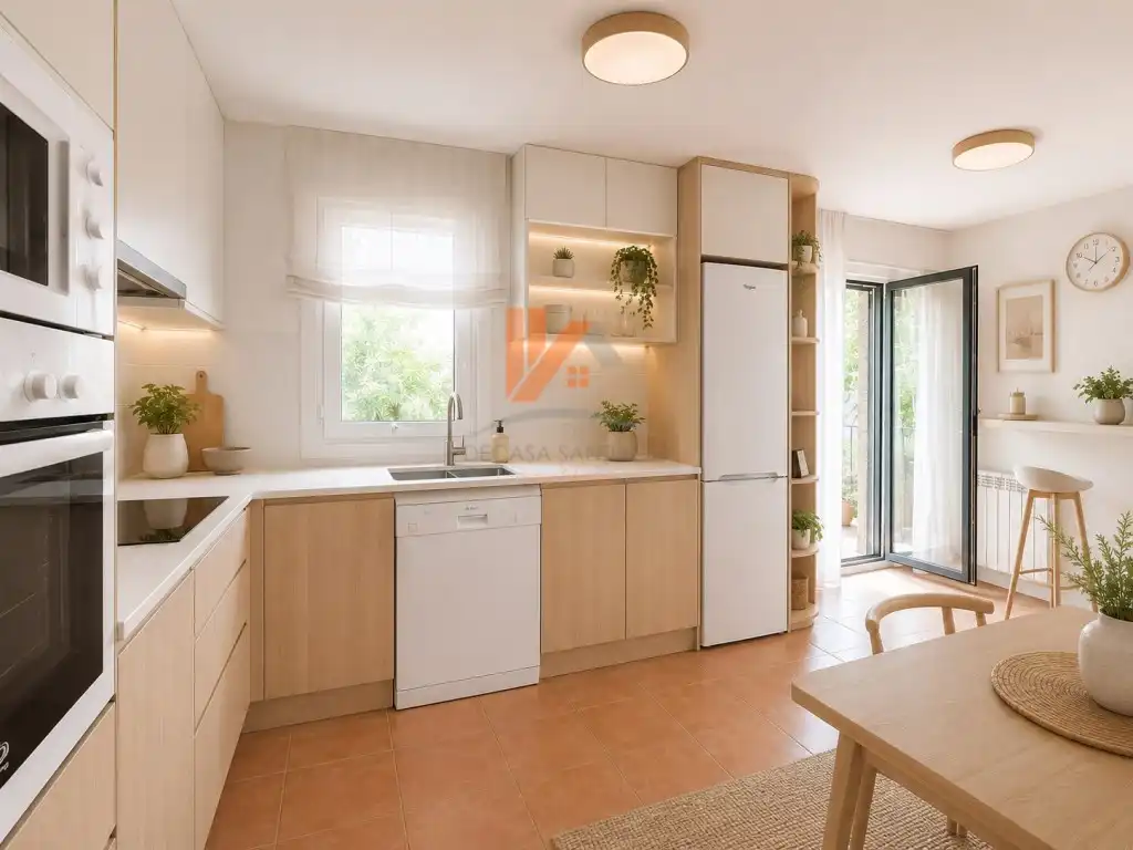 Kitchen of Detached homes for sale in Santiago de Compostela   with Heating, Private garden and Terrace