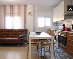 Kitchen of Flat to rent in  Madrid Capital  with Air Conditioner and Balcony