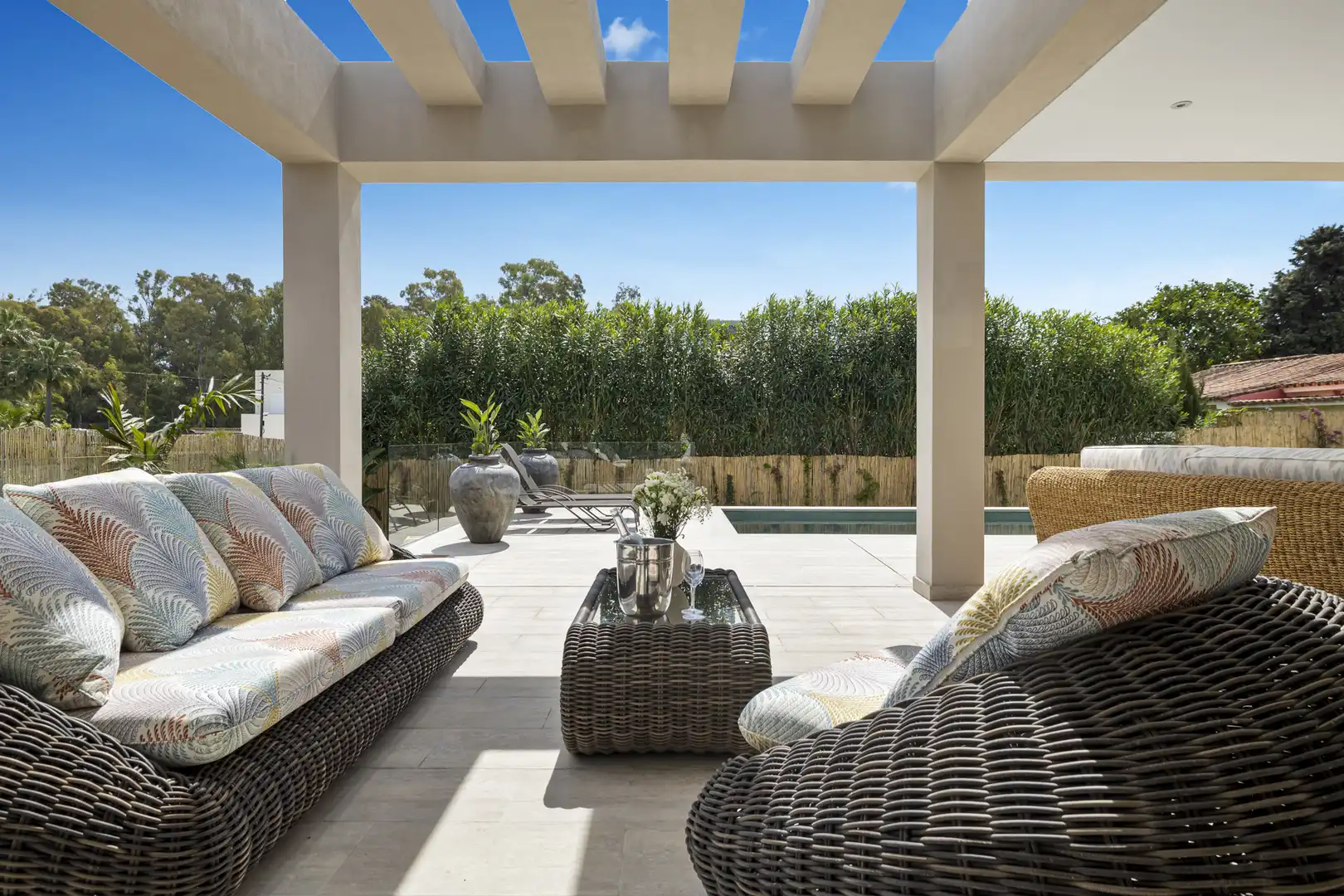 Terraza de Casa o chalet en venta en Marbella con Aire acondicionado, Jardín privado y Terraza