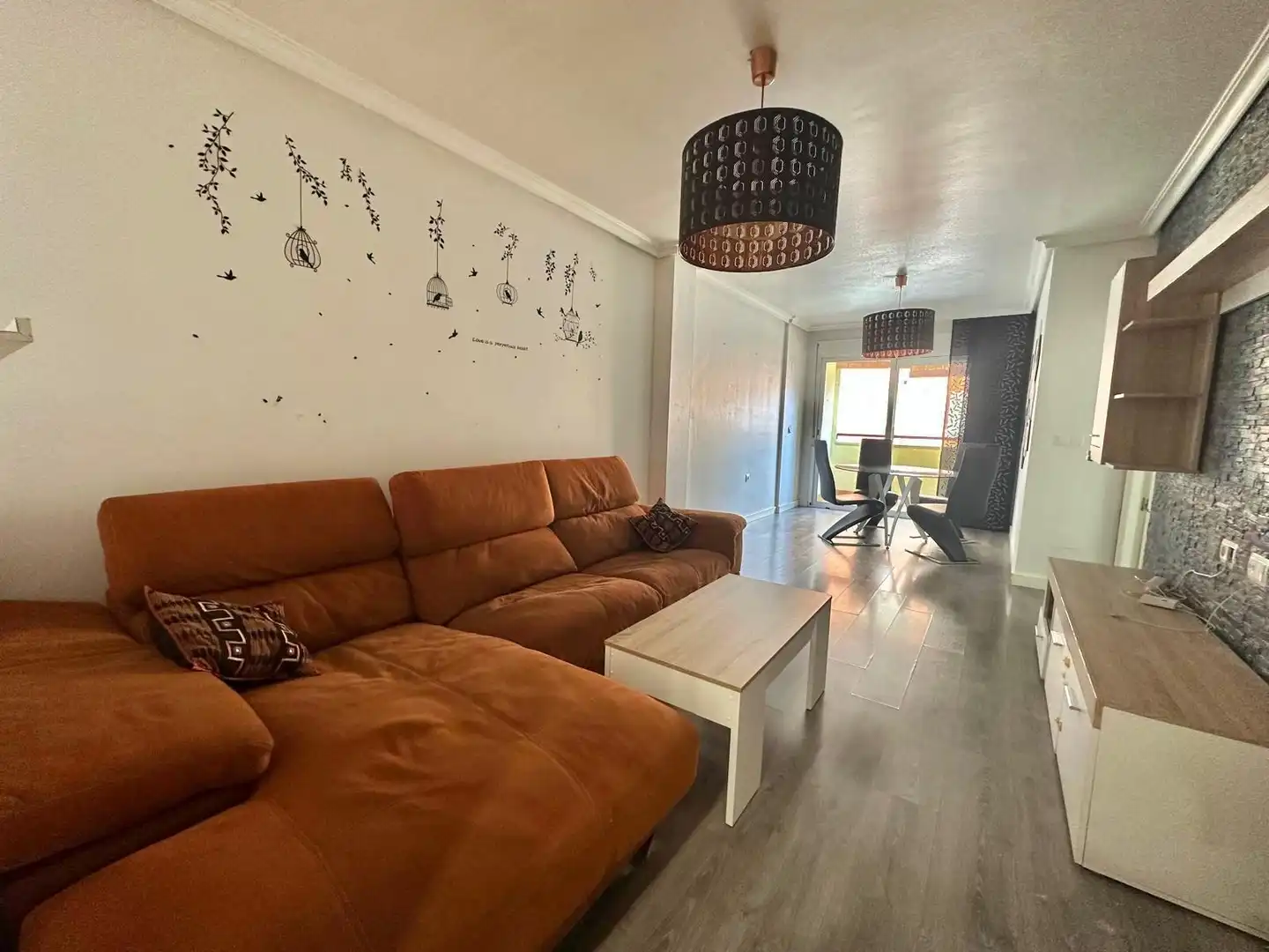 Wohnzimmer von Wohnung zum Verkauf in Alcantarilla mit Klimaanlage, Möbliert und Balkon