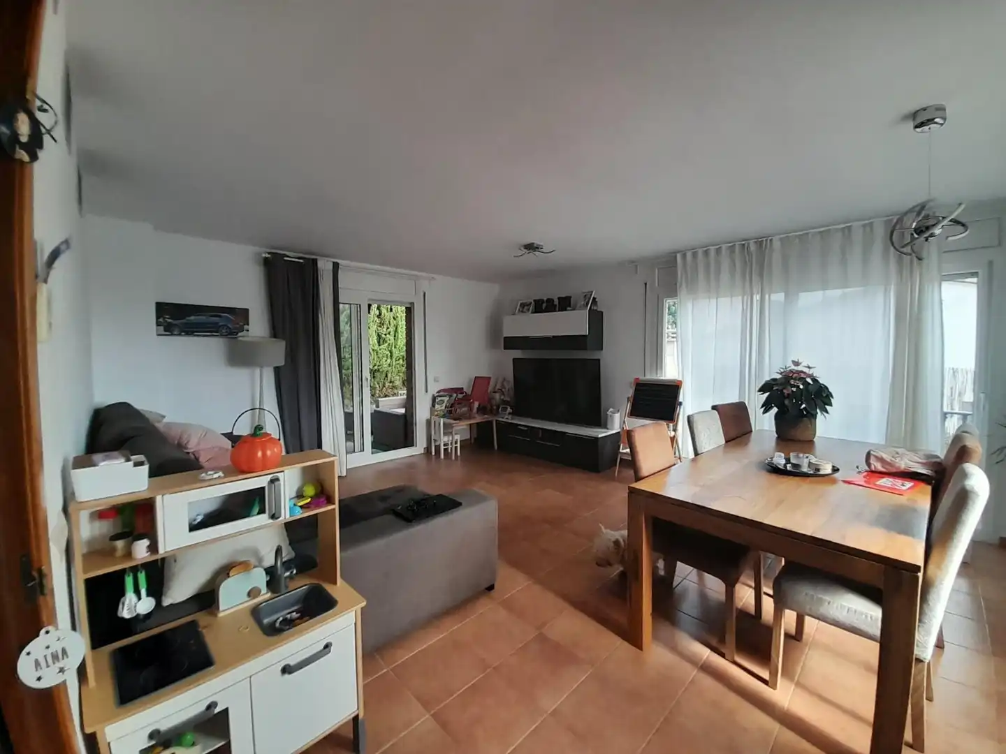 Sala d'estar de Casa o xalet en venda en Canet de Mar amb Aire condicionat, Jardí privat i Terrassa