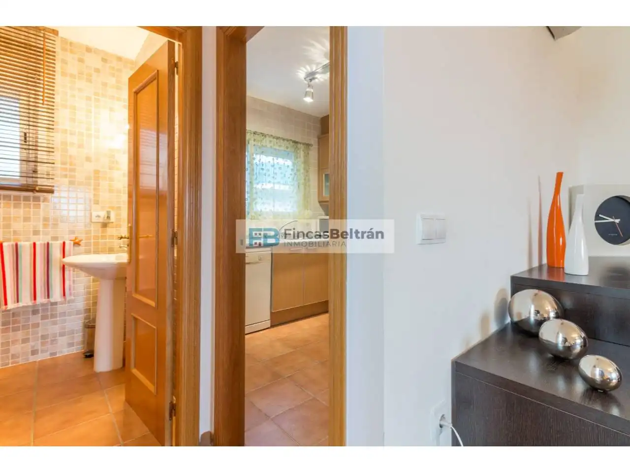 Badezimmer von Einfamilien-Reihenhaus zum Verkauf in Peñíscola / Peníscola mit Klimaanlage, Privatgarten und Terrasse
