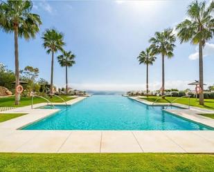 Swimming pool of Single-family semi-detached for sale in Benalmádena  with Air Conditioner, Heating and Private garden