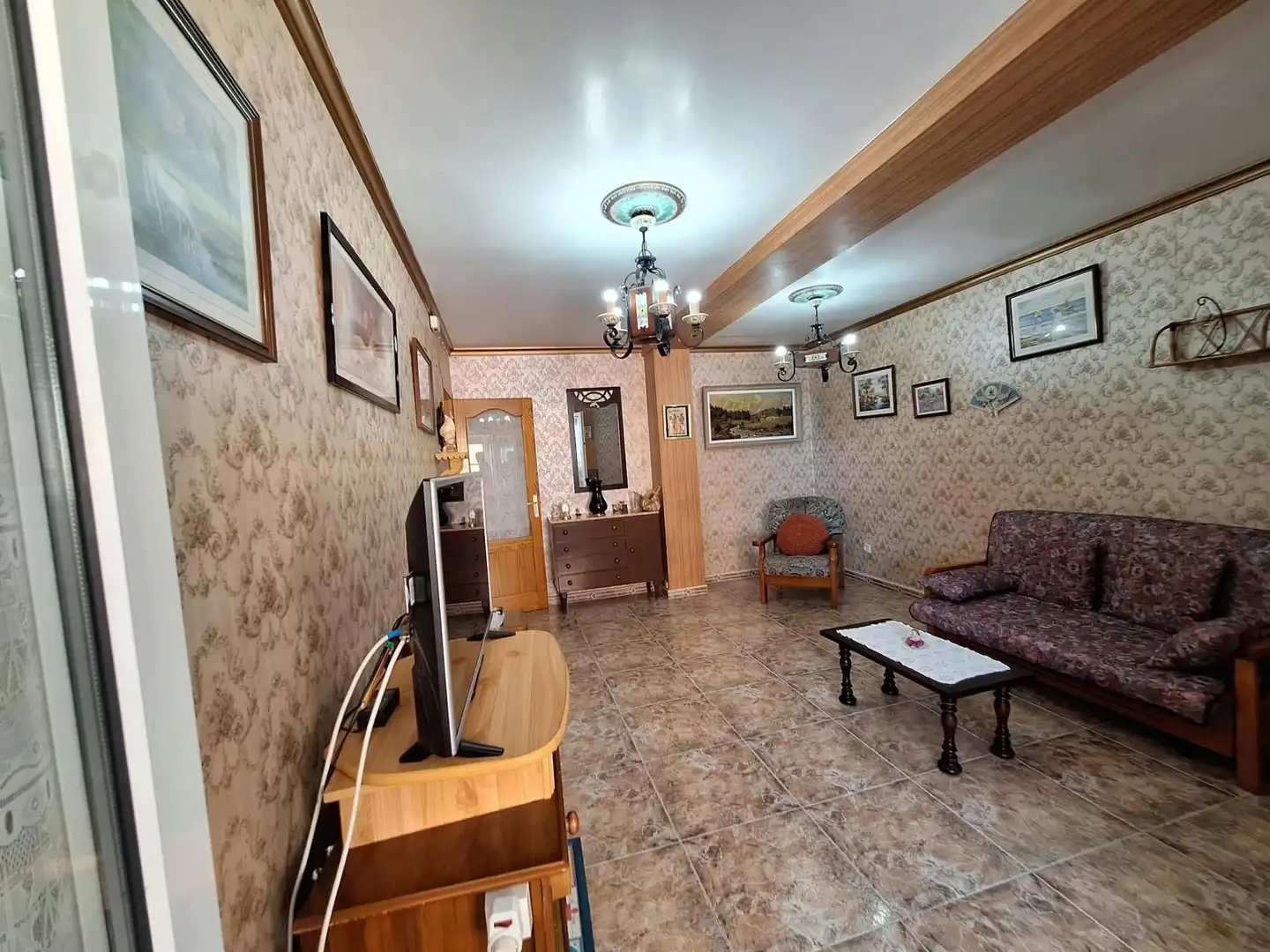 Sala de estar de Apartamento en venta en Tavernes de la Valldigna con Piscina comunitaria