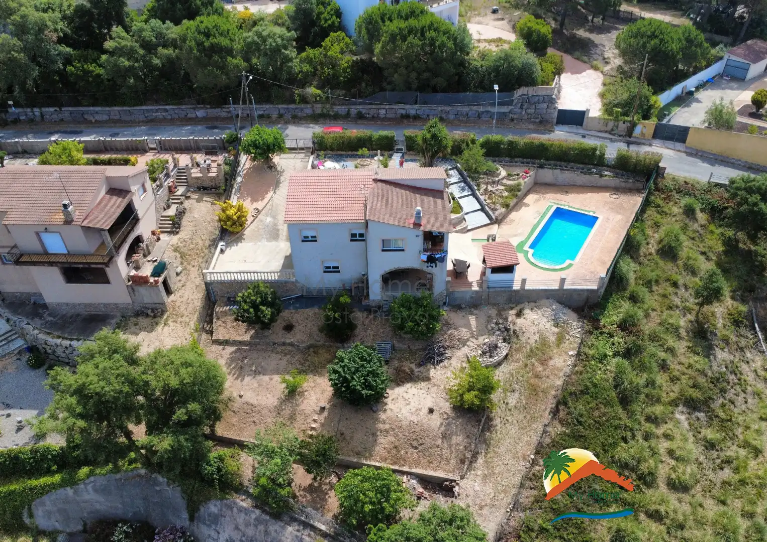 Vista exterior de Casa o xalet en venda en Vidreres amb Calefacció, Jardí privat i Terrassa