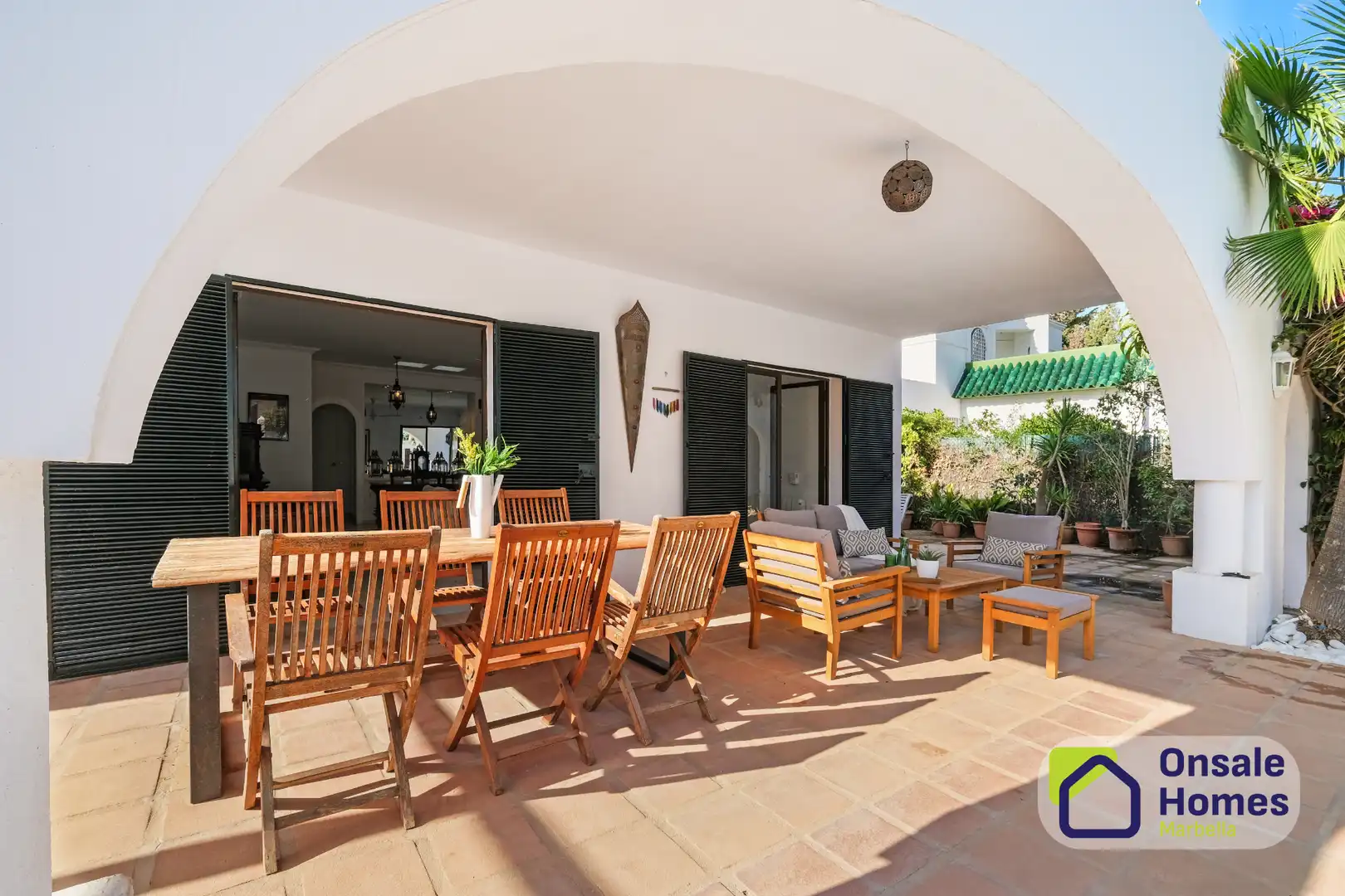 Terraza de Casa o chalet en venta en Marbella con Aire acondicionado, Jardín privado y Terraza