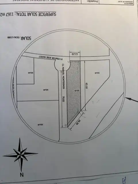 Residential land for sale in Calle Manuel Montesinos 20