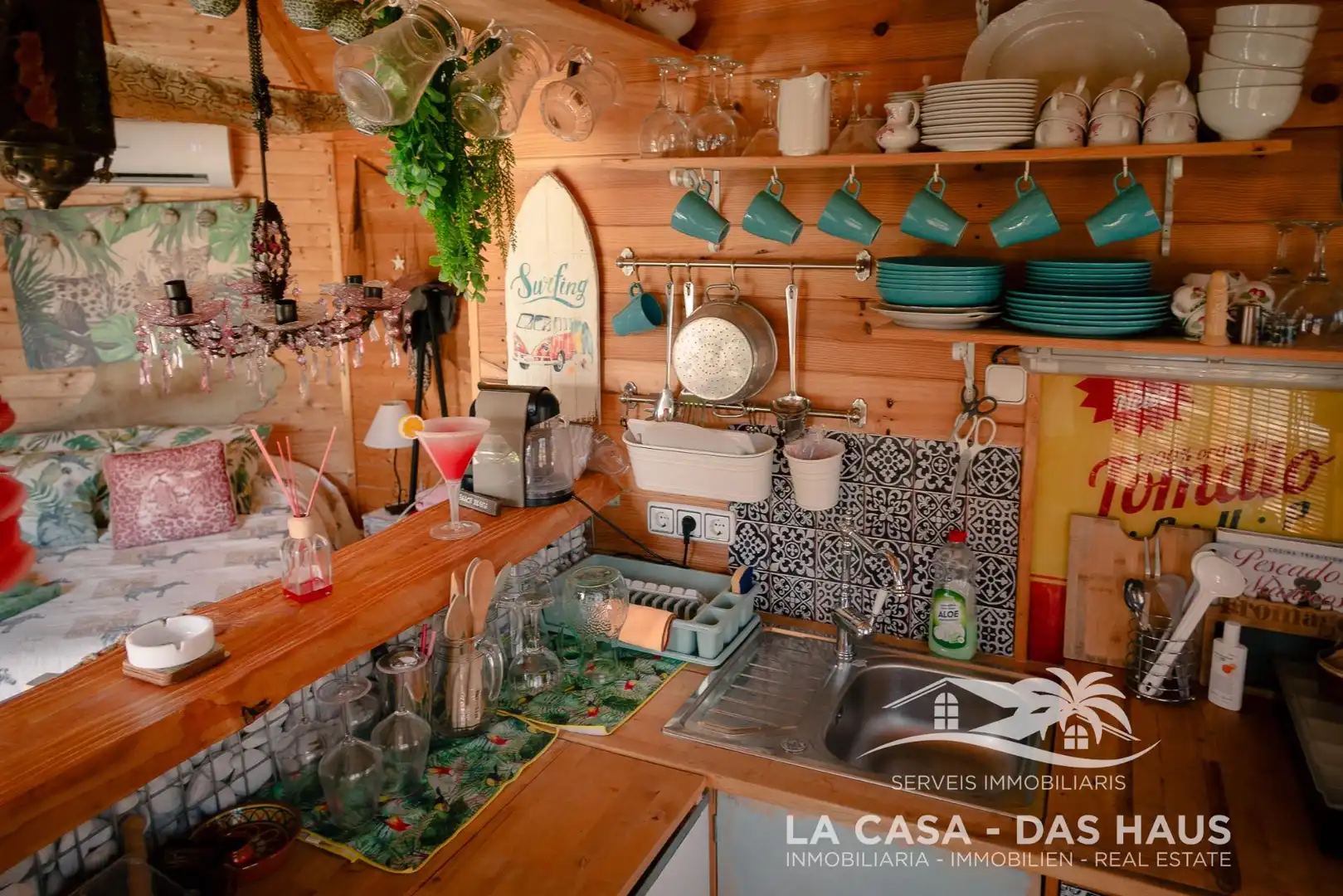 Cocina de Finca rústica en venta en Maçanet de la Selva