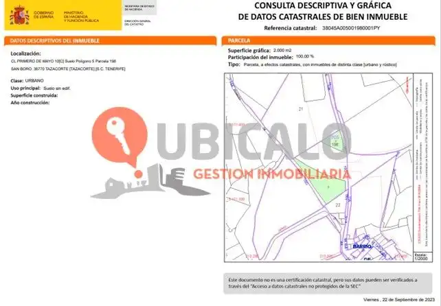Residencial en venta en N/A, -1, Tazacorte