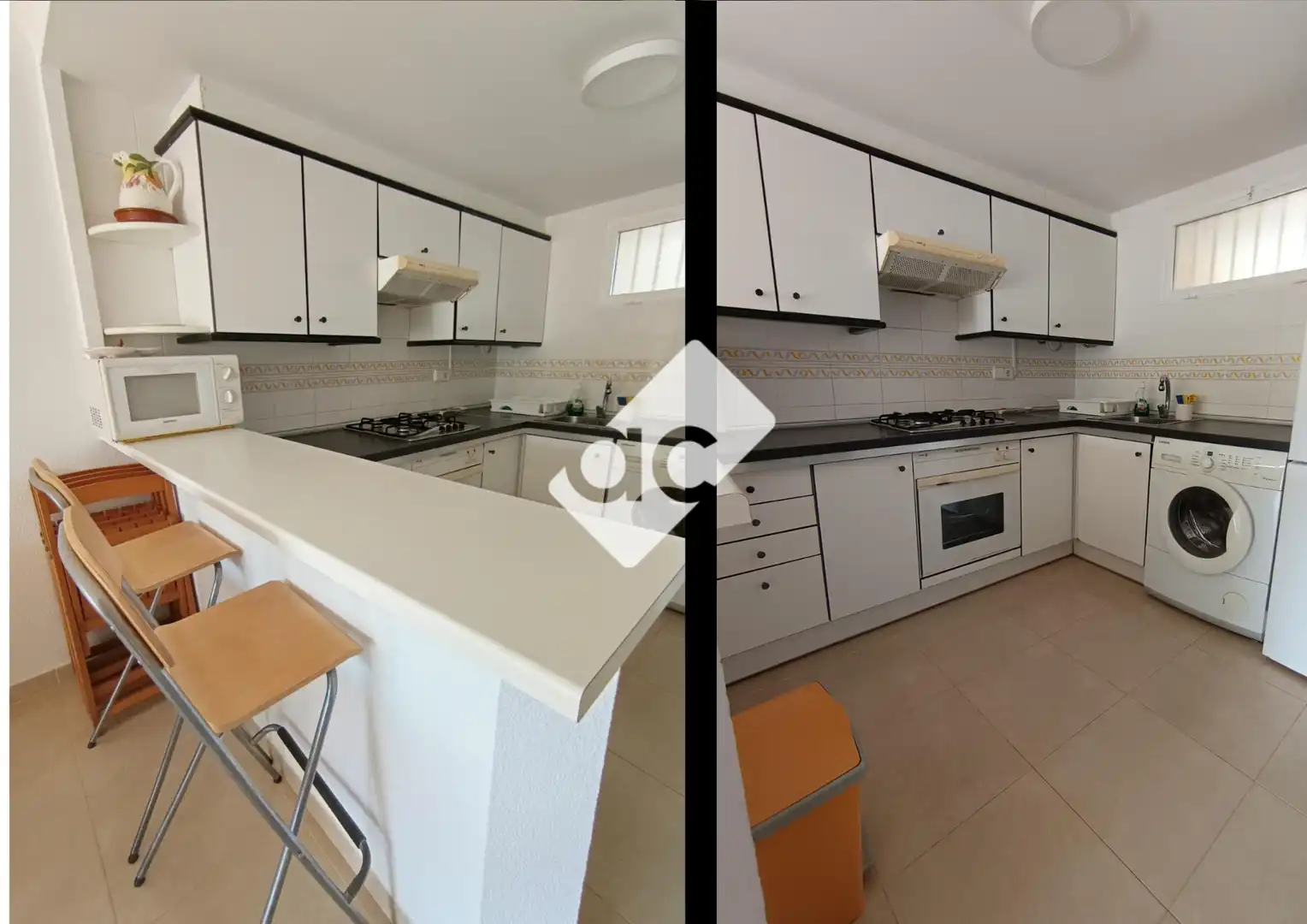 Kitchen of Flat for rent in Cullera  with Air Conditioner, Heating and Furnished