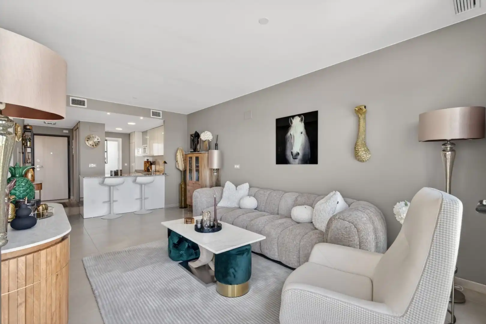 Sala de estar de Ático en venta en Orihuela con Aire acondicionado, Calefacción y Jardín privado