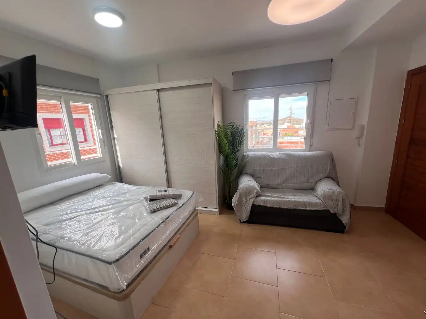 Schlafzimmer von Wohnung zur Miete in La Unión mit Möbliert, Ofen und Waschmaschine