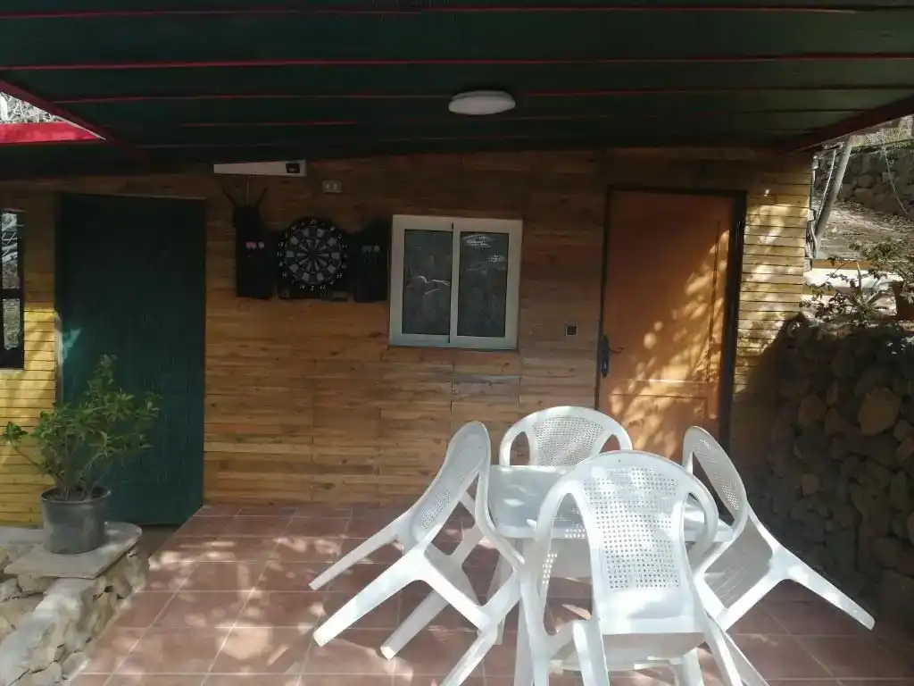 Terrassa de Finca rústica per a compartir en San Juan de la Rambla amb Aire condicionat, Jardí privat i Moblat