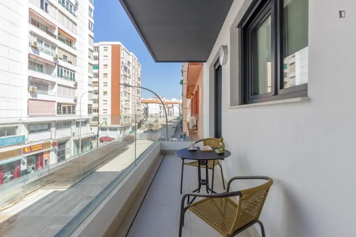 Terrace of Apartments for rent in Málaga  with Air Conditioner, Furnished and Oven