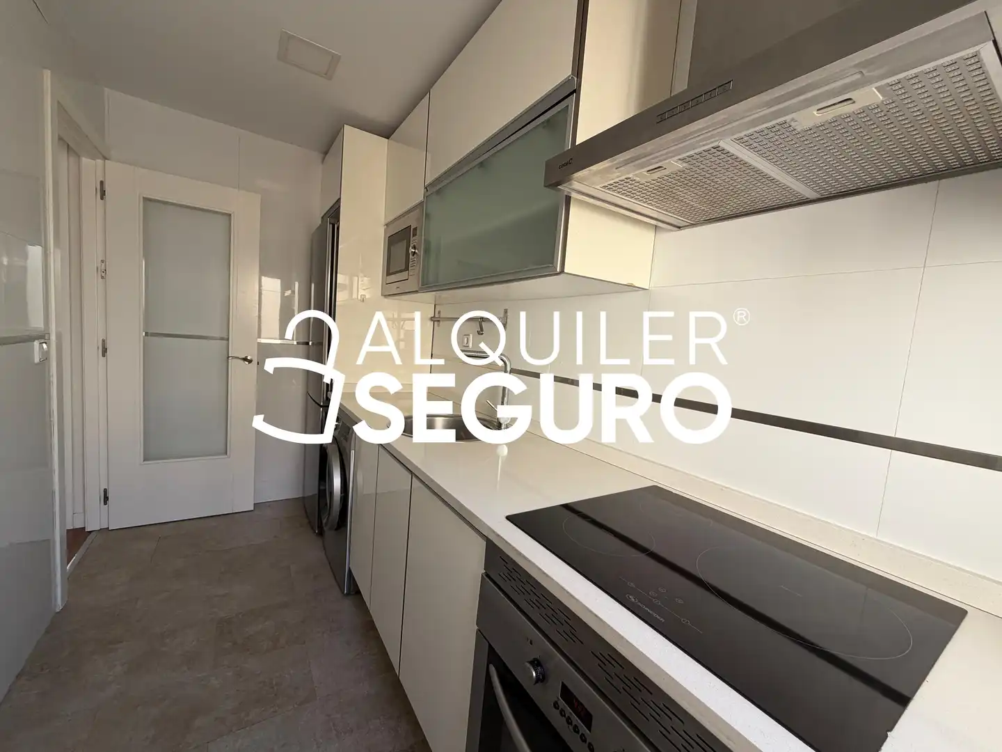 Küche von Wohnung zur Miete in Madrid mit Klimaanlage, Heizung und Terrasse