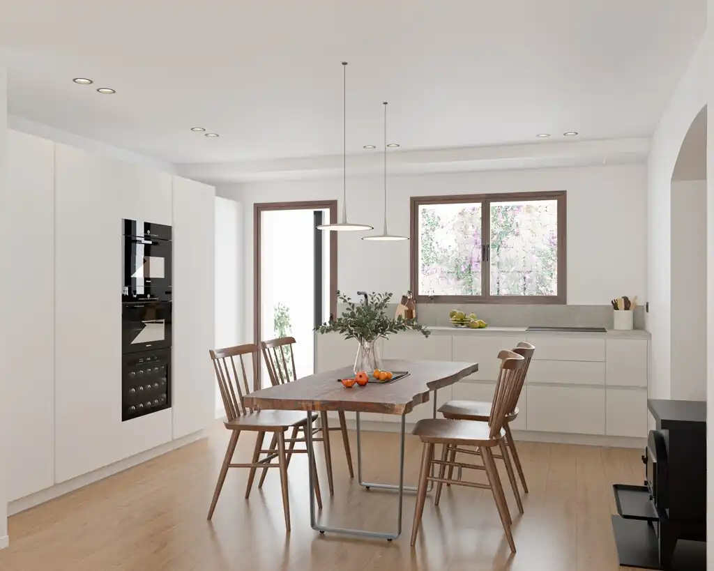 Cocina de Casa adosada en venta en Sóller con Aire acondicionado, Calefacción y Jardín privado