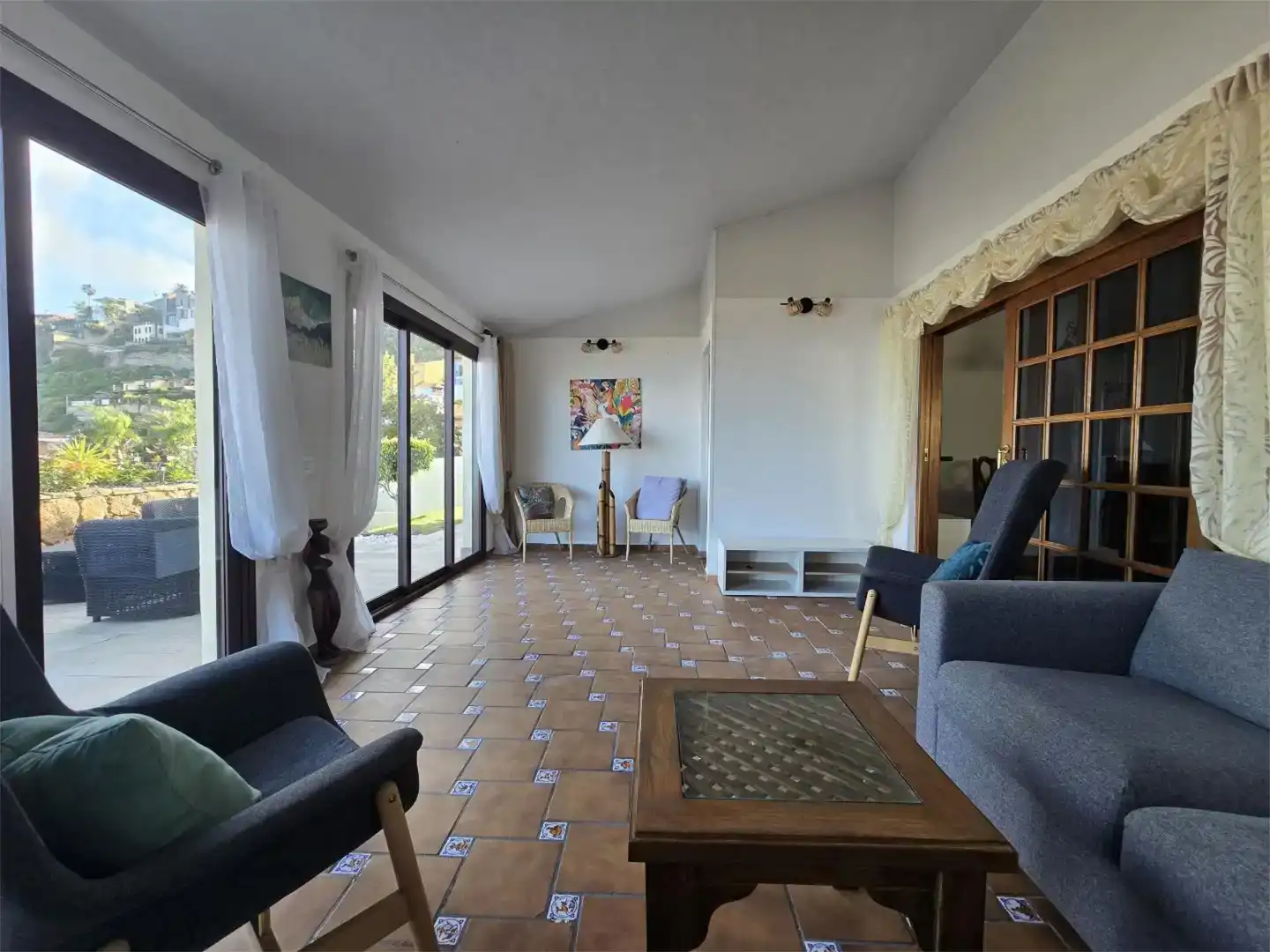 Sala de estar de Piso en venta en El Sauzal con Piscina