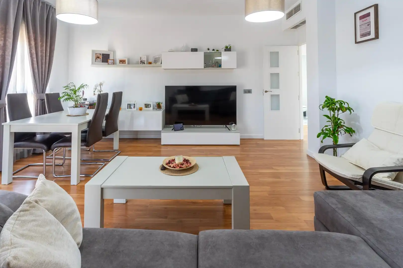 Wohnzimmer von Wohnung zum Verkauf in Las Torres de Cotillas mit Klimaanlage, Heizung und Parkett