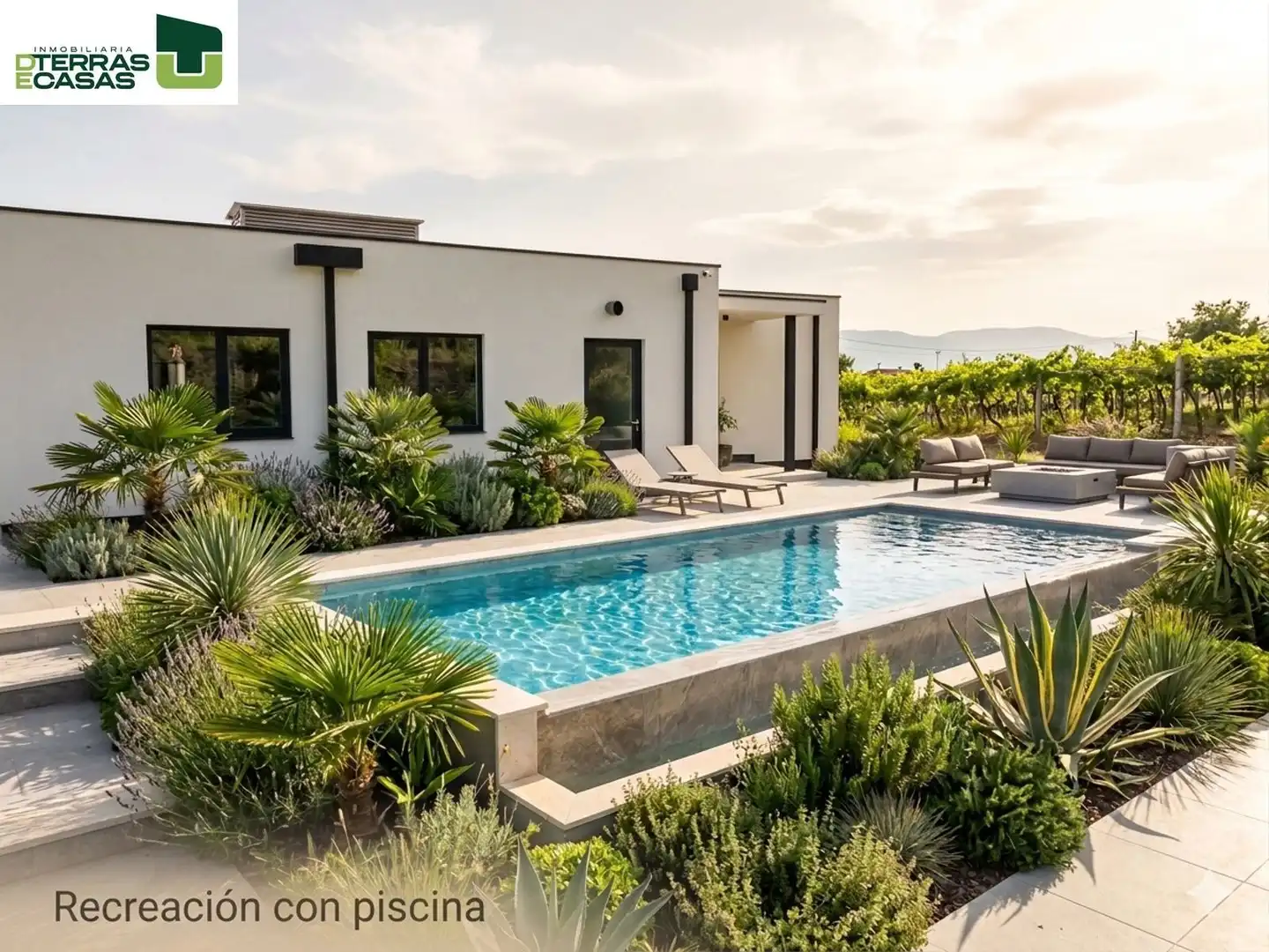 Swimming pool of Houses for sale in Marín  with Private garden and Terrace