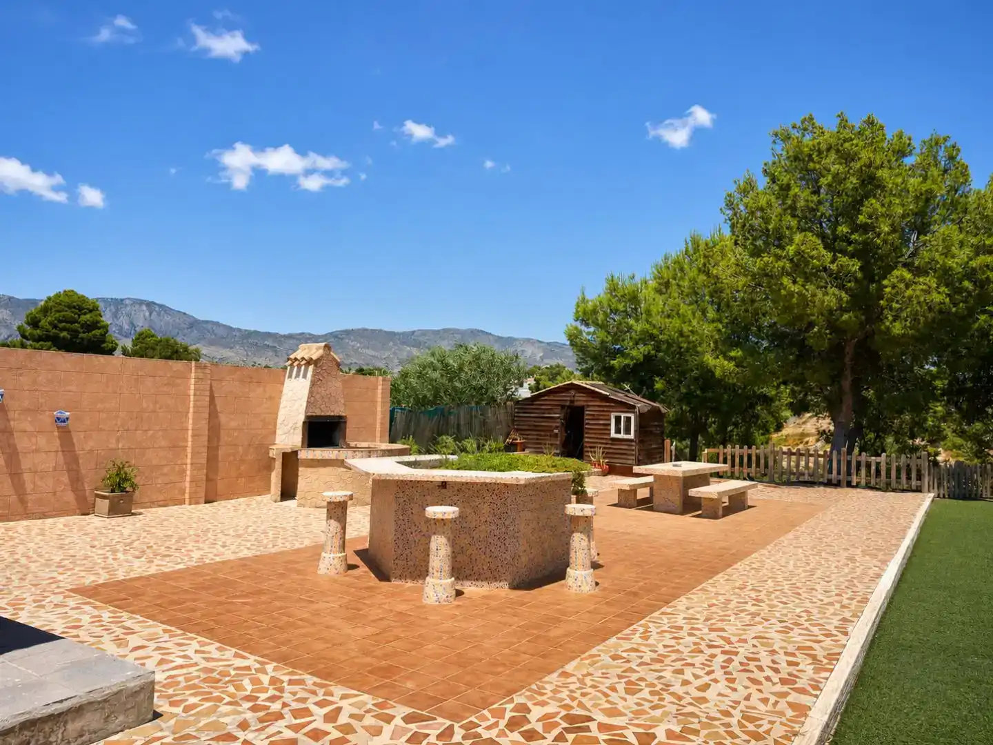 Jardí de Finca rústica en venda en Albatera amb Aire condicionat i Piscina