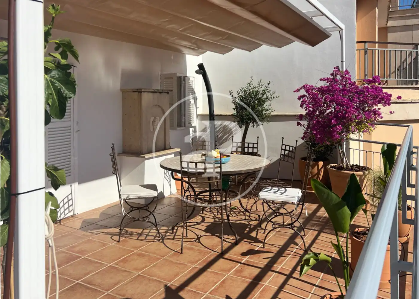 Terrasse von Wohnung zur Miete in  Palma de Mallorca mit Klimaanlage, Heizung und Terrasse
