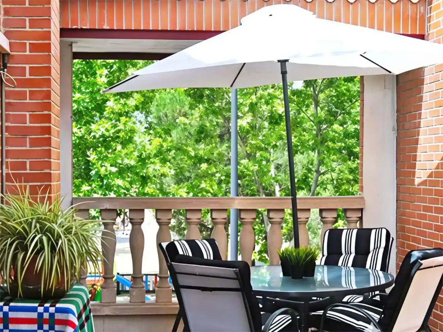 Terrace of Flat for sale in Getafe  with Air Conditioner, Swimming Pool and Balcony
