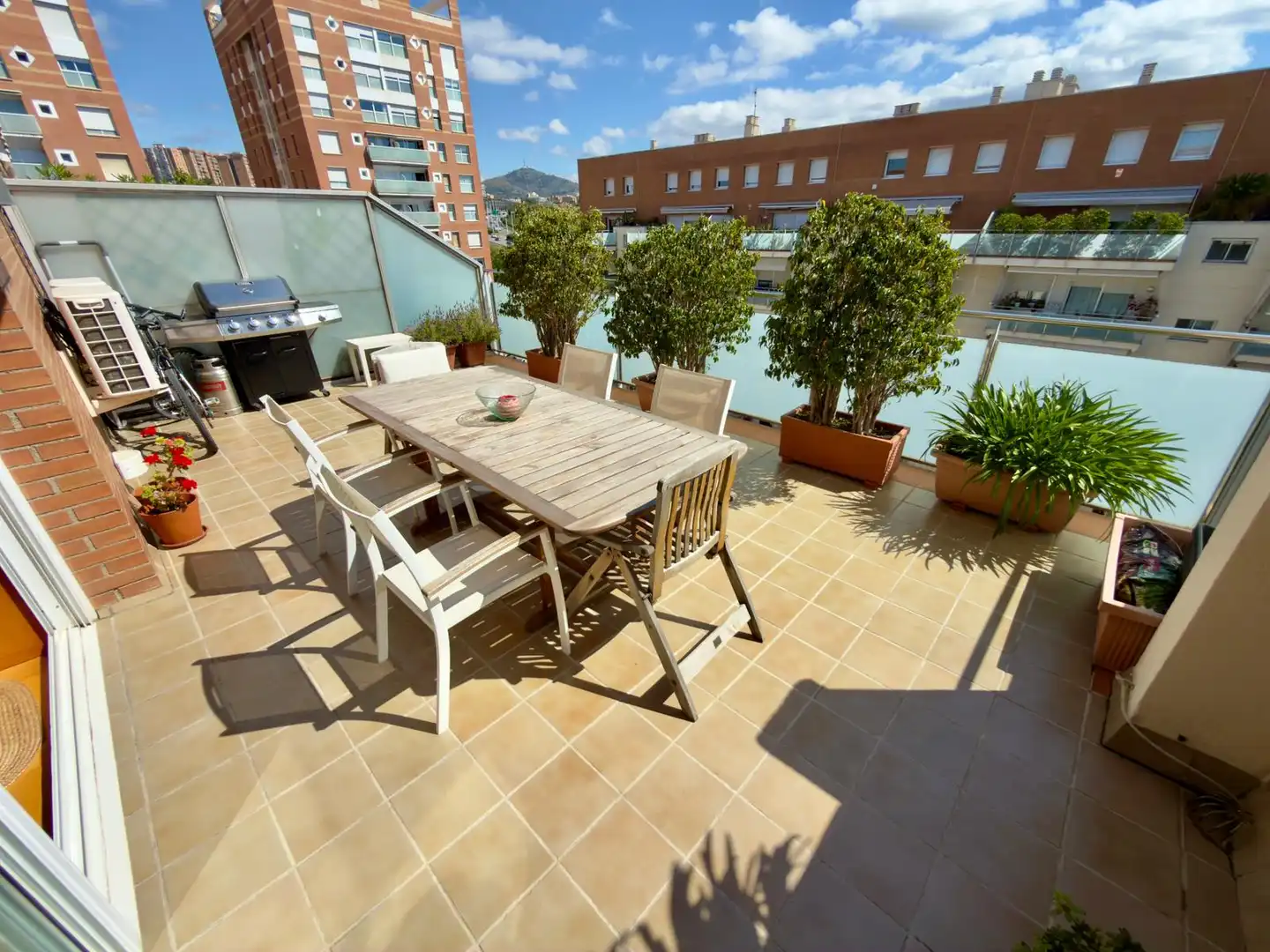 Terrace of Attic for sale in Cornellà de Llobregat  with Air Conditioner, Heating and Parquet flooring