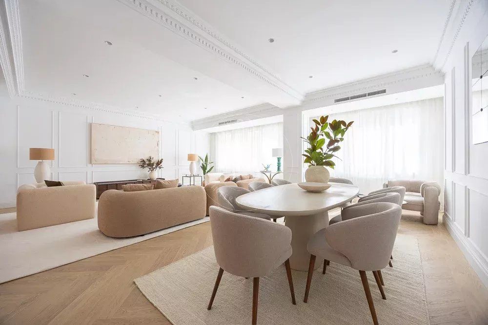 Sala d'estar de Pis en venda en  Madrid Capital amb Aire condicionat, Calefacció i Moblat