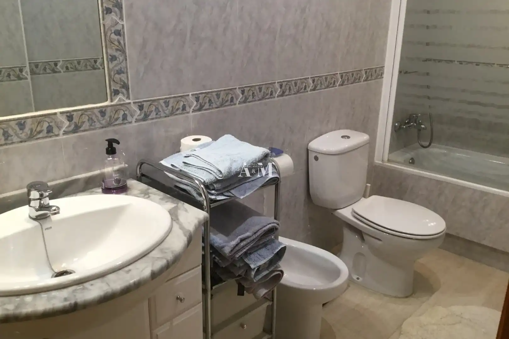 Bany de Casa adosada de lloguer en San Javier amb Terrassa, Piscina i Moblat