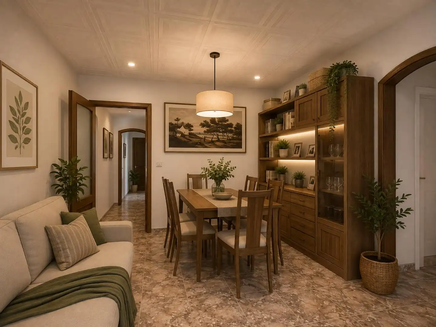 Dining room of Flat for sale in Figueres  with Storage room, Oven and Balcony