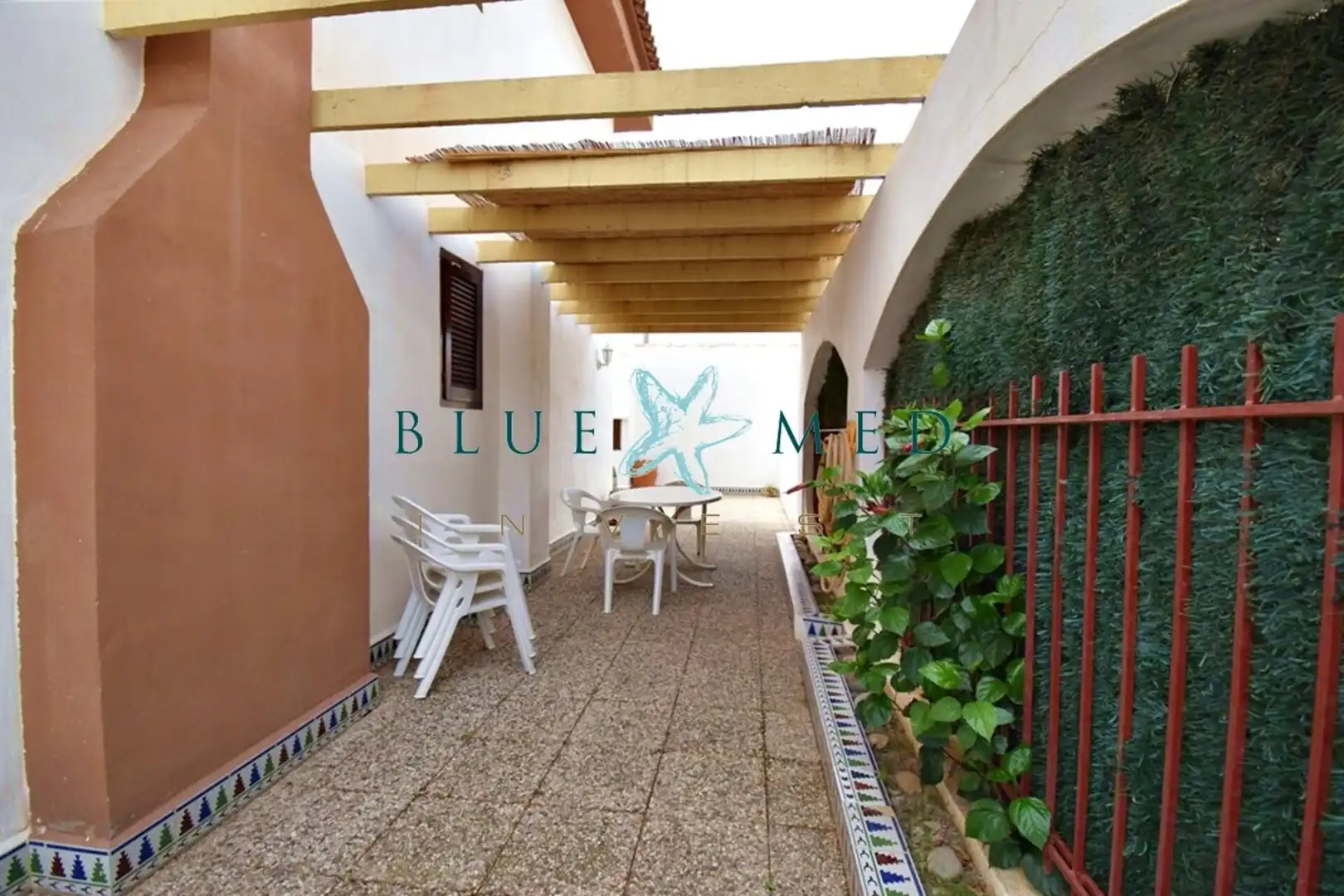 Terraza de Dúplex en venta en Mazarrón con Jardín privado, Terraza y Amueblado