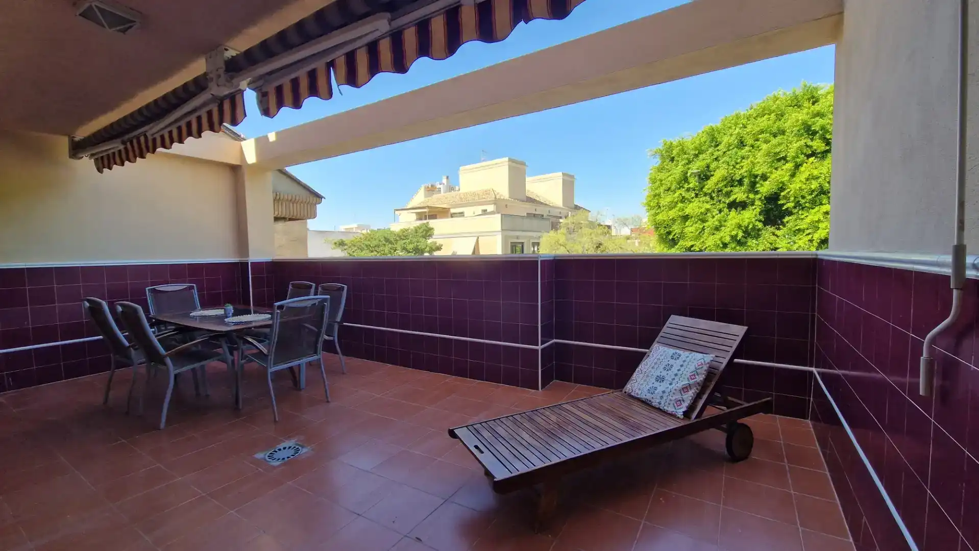 Terrasse von Wohnung zur Miete in Massanassa mit Klimaanlage
